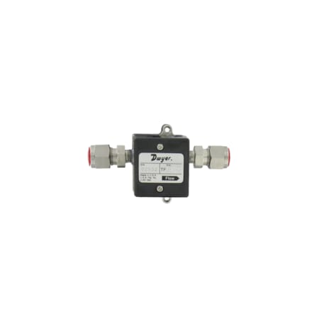 Dwyer Instruments Liquid turbine flow meter, range 3.2 to 32 GPH (0.2 to 2 LPM), 1/4" OD connection. TFM-LP07